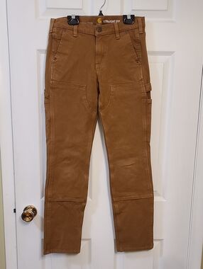 Carhartt Women's Rugged Flex Relaxed Fit Twill Double-Front Work Pants Cotton